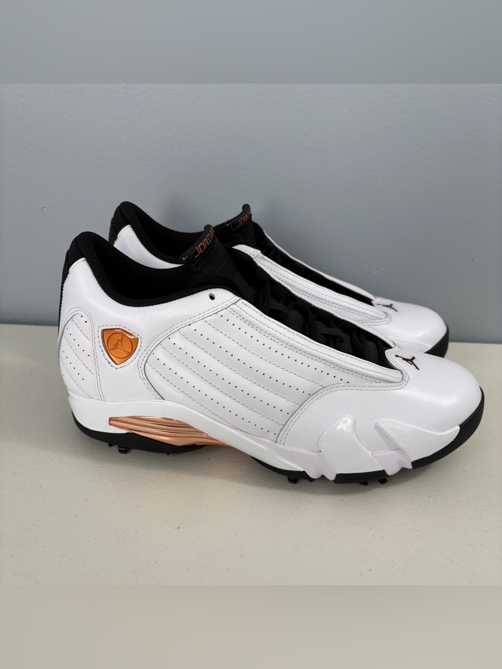 Nike Air Jordan 14 Golf US Open White Copper NBY HV4813 100 Men Size 9.5